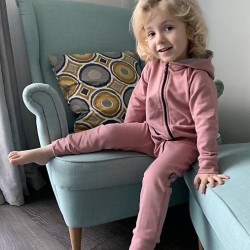 Detský teplákový overal staroružový