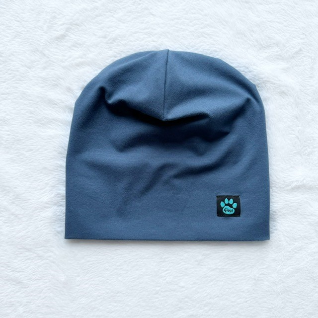 Detská čiapka indigová