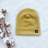 Detská rebrovaná čiapka horčicová