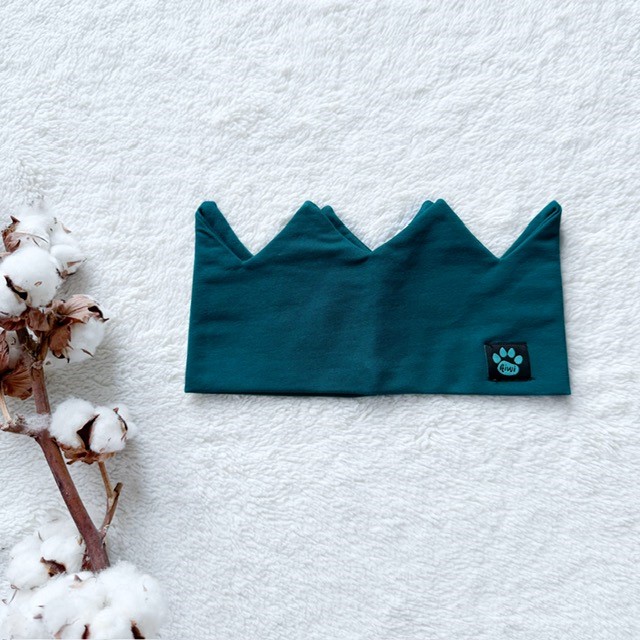 Detská bavlnená korunka smaragdová