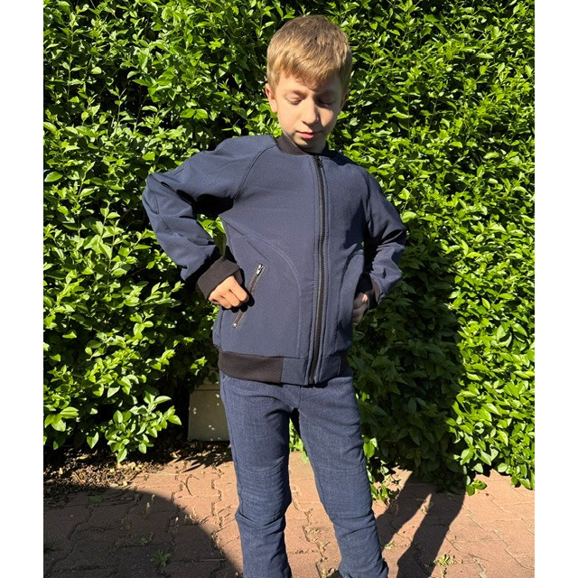 Detská bomber bunda tmavomodrá