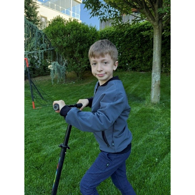 Detská bomber bunda tmavošedá