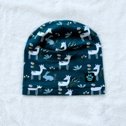 Detská jednovrstvová čiapka SRNKA A ZAJAC