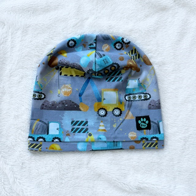 Detská jednovrstvová čiapka STAVENISKO