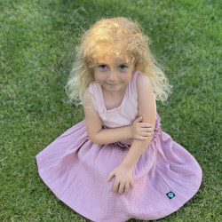 Detská letná mušelínová sukňa