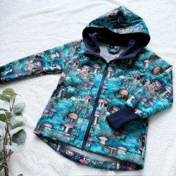 Detská softshellová bunda HRÍBIKY