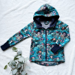 Detská softshellová bunda HRÍBIKY