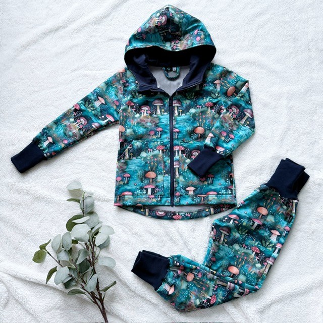 Detské softshellové zateplené nohavice HRÍBIKY