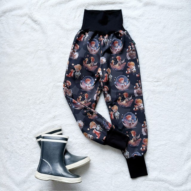 Detské softshellové zateplené nohavice LÍŠČÍ KAMARÁT