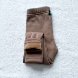 Detské zimné bavlnené extra zateplené termo legíny warmkeeper hnedé