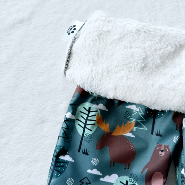 Detské zimné zateplené softshellové nohavice s barančekom JELENE