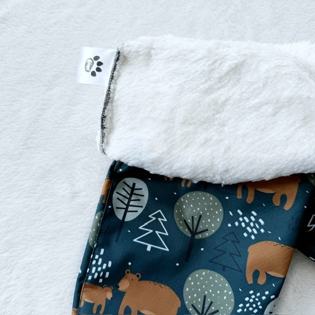 Detské zimné zateplené softshellové nohavice s barančekom MEDVEDE