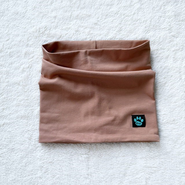 Detský nákrčník (tunel) kapučínový