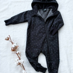 Detský softshellový overal s barančekom REFLEXNÉ SRDIEČKA