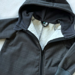 Detský softshellový overal s barančekom šedý