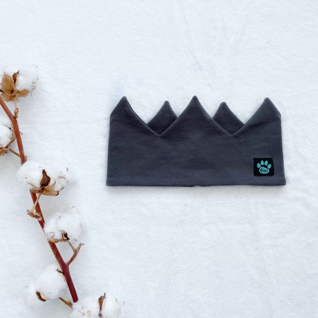 Detská korunka tmavošedá