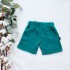 Detské letné mušelínové bermudy petrolejové