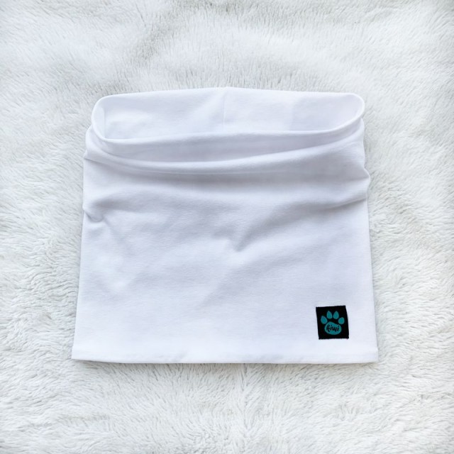 Detský nákrčník (tunel) biely