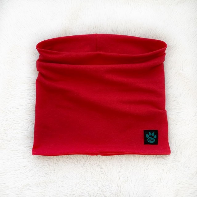 Detský nákrčník (tunel) červený