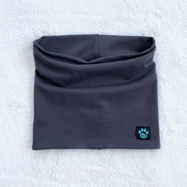 Detský nákrčník (tunel) tmavošedý