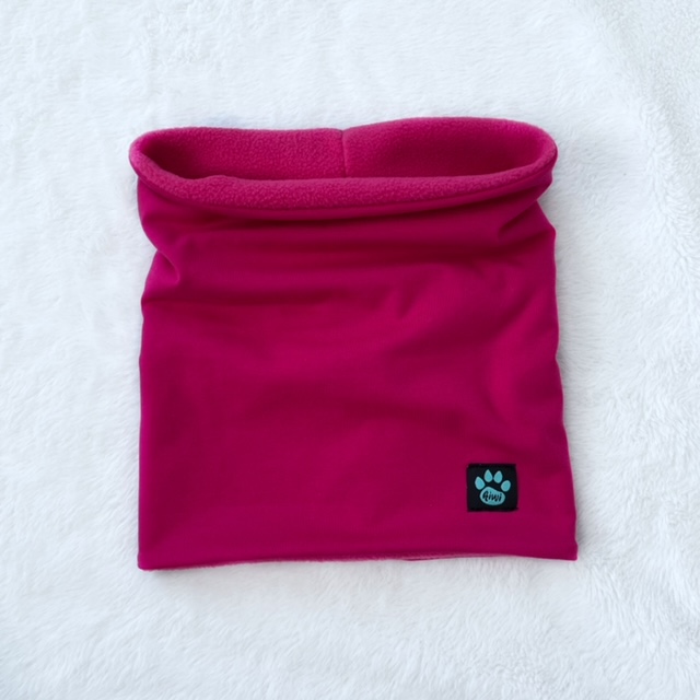 Detský zateplený nákrčník (tunel) cyklámen