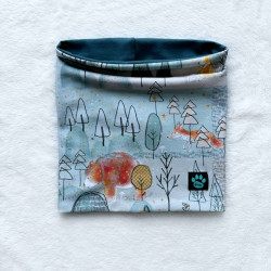 Detský nákrčník (tunel) ZVIERATKÁ V LESE