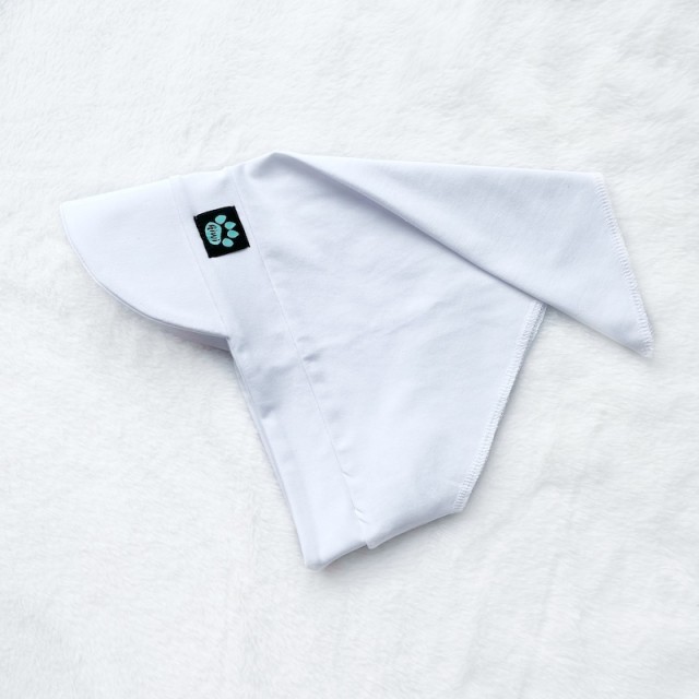 Detská letná šatka so šiltom biela