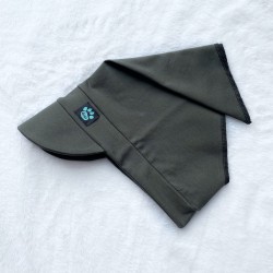 Detská letná šatka so šiltom khaki