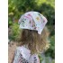 Detská letná šatka so šiltom KVETY