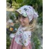 Detská letná šatka so šiltom KVETY