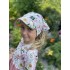 Detská letná šatka so šiltom KVETY