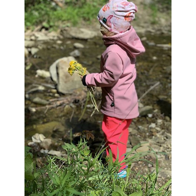 Detská softshellová bunda ružová
