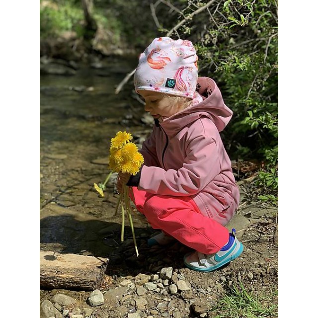 Detská softshellová bunda ružová