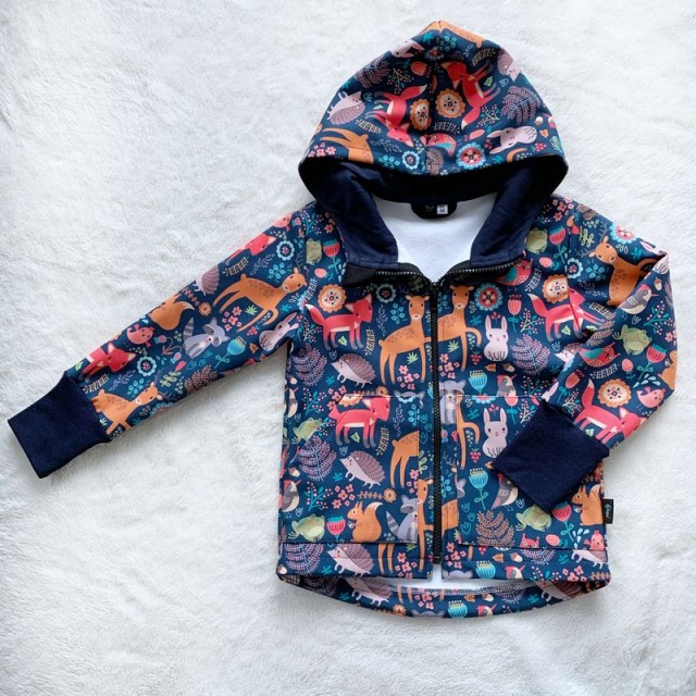 Detská softshellová bunda ZVIERATKÁ