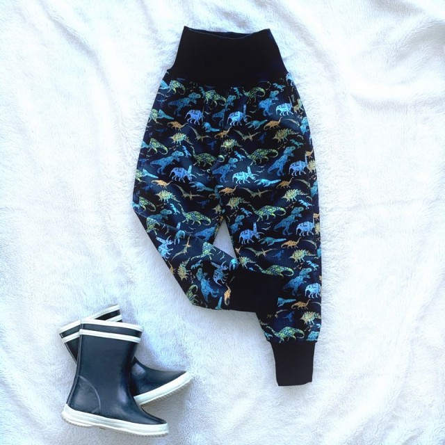 Detské jarné prechodné softshellové nohavice DINO