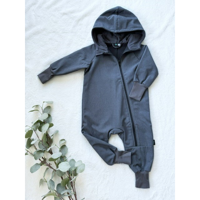 Softshellový overal šedý melír