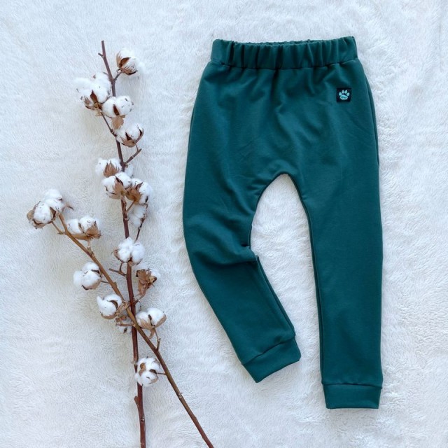 Detské tepláčiky smaragdové