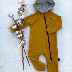 Detský teplákový overal horčicový