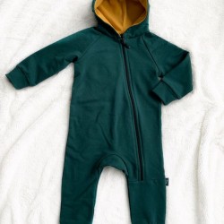 Detský teplákový overal smaragdový