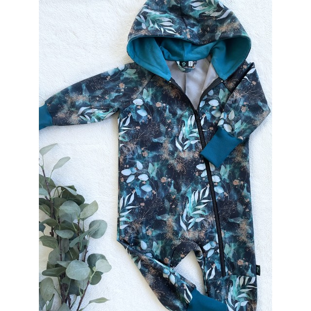 Detský softshellový overal LISTY